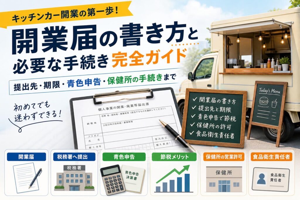 キッチンカー開業届_キッチンカー製作あいあんクック