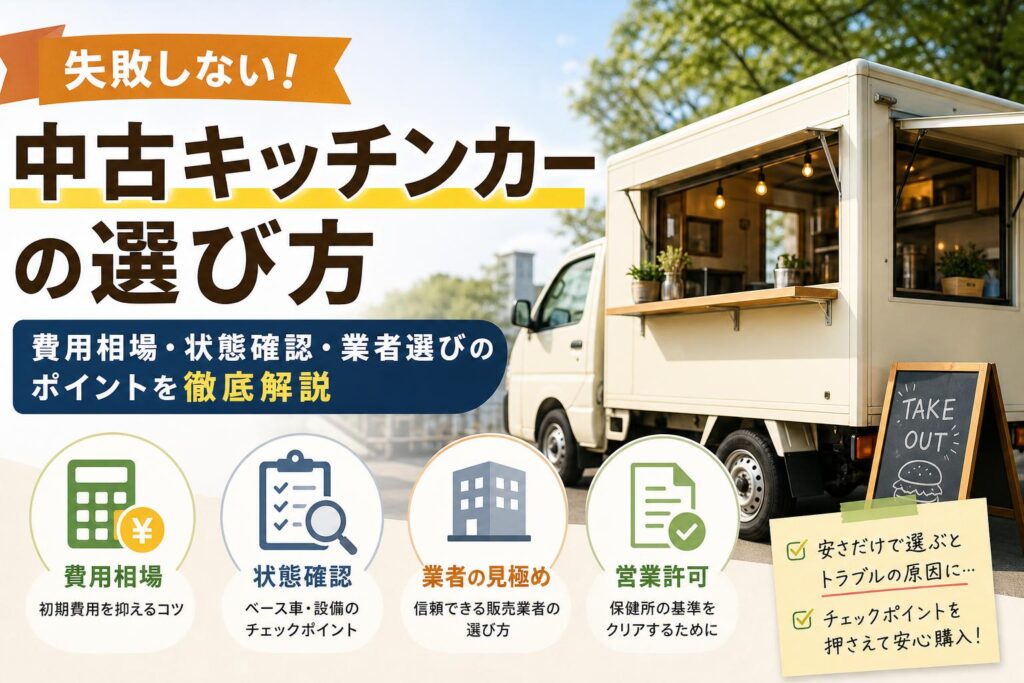 キッチンカーの中古ガイド_キッチンカー製作あいあんクック