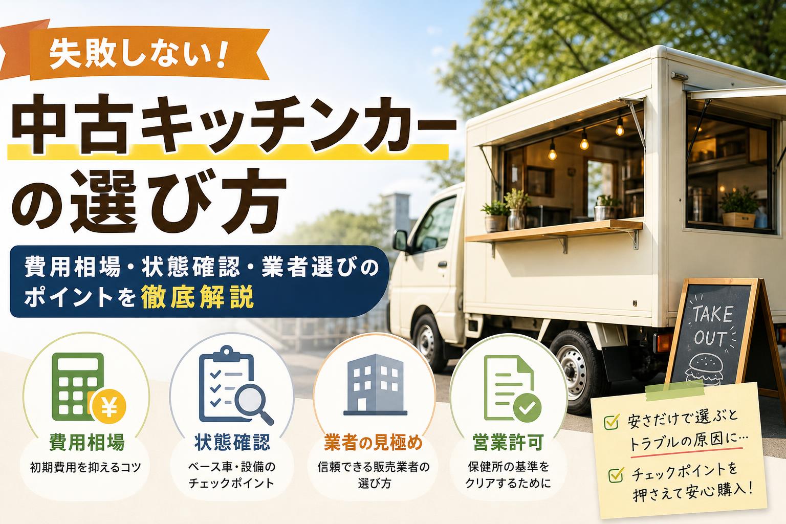 キッチンカーの中古ガイド_キッチンカー製作あいあんクック